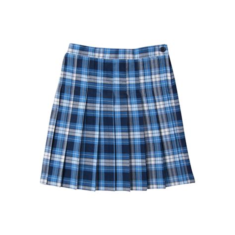 blue uniform skirts